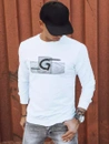 Herren Sweatshirt mit Aufdruck Weiß Dstreet BX5370