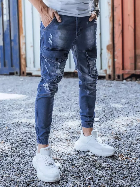 Herren Jeans Joggerhose Blau Dstreet UX3285
