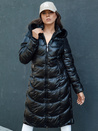 Damen gesteppte CRYSTAL Winterjacke mit Kapuze schwarz Dstreet TY4502