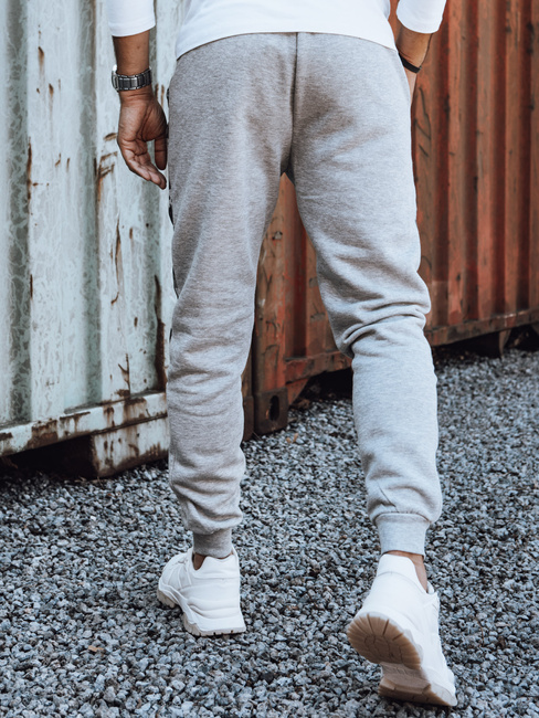 Bedruckte Herren-Sweatpants hellgrau Dstreet UX4446