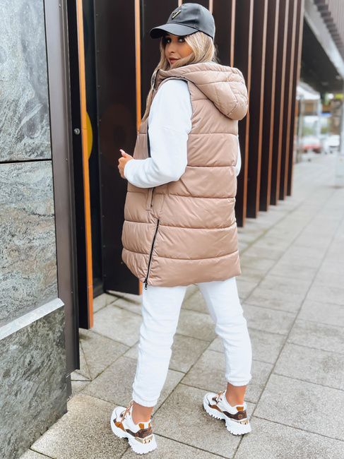 Damen Wendeweste ONADE Farbe Camel DSTREET TY3726