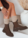 LUXIBOOTS Damen Plateaustiefel braun Dstreet ZY1021