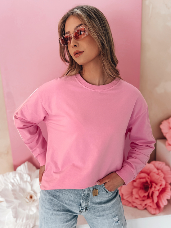 Damen Sweatshirt in Einheitsgröße LUMIVIA rosa Dstreet BY1371