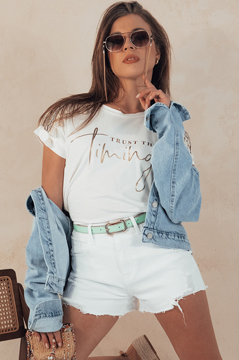 Damen Kurzhose FRESH LOOK Farbe Weiß DSTREET SY0369