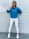 Damen Oversize Sweatshirt INVITE Farbe Blau DSTREET BY1237