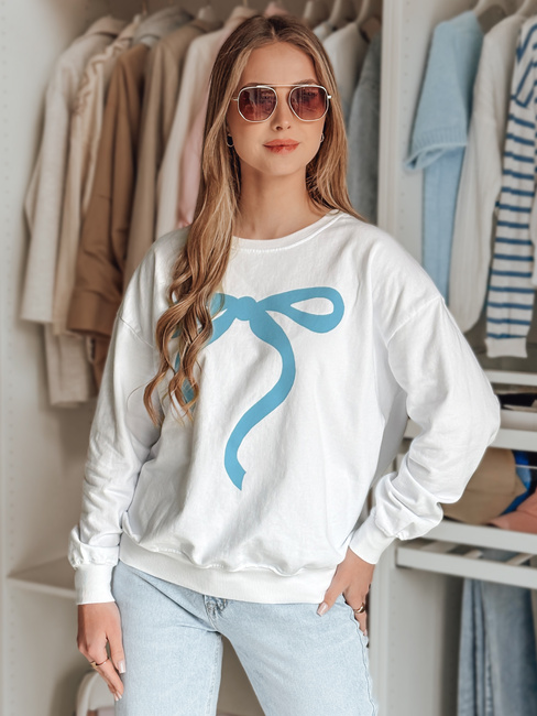 Damen Sweatshirt in Übergröße SOFTTIE weiß Dstreet BY1376