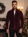 Herren Pullover ohne Knöpfe burgundy Dstreet WX2233z