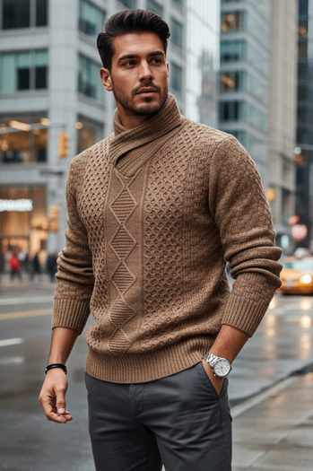 Herren Pullover Kamel Dstreet WX2255