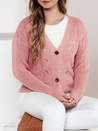 Damen KNITVIA rosa Stretch-Pullover Dstreet MY2410