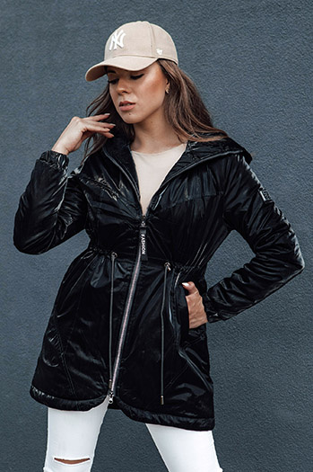 Damen Parka Jacke HENRY schwarz Dstreet TY4496