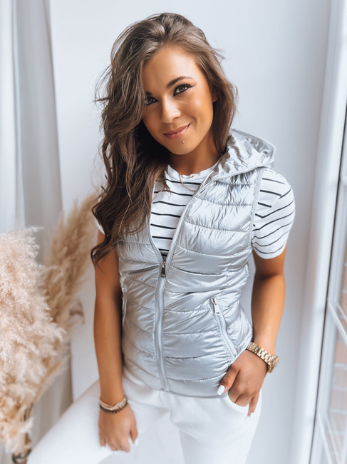 Damenweste DONNA silber Dstreet TY3549