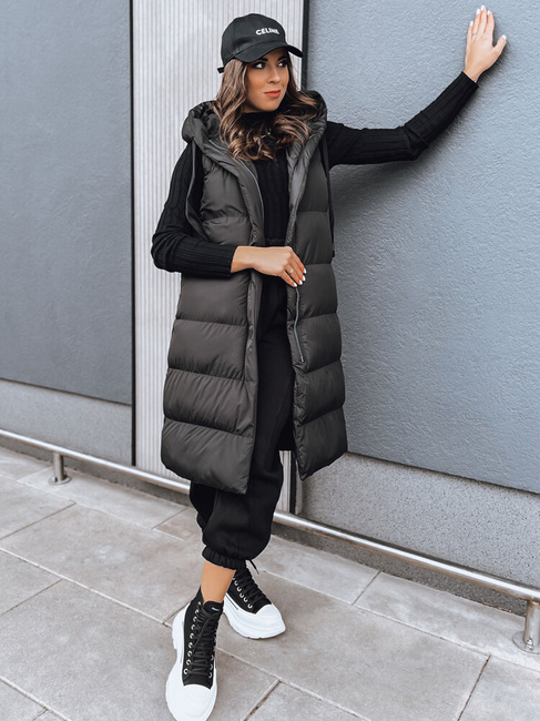 Damen Weste mit Kapuze NEEKO Farbe Schwarz DSTREET TY4045