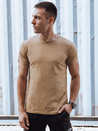Unbedrucktes Kamelien-T-Shirt für Männer RX5611