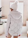 Damen Winterjacke LOVEWARM kurz gesteppt mit Kapuze weiß Dstreet TY5042