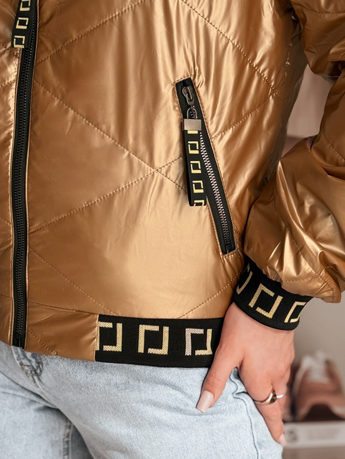 Gesteppte Damen-Bomberjacke GLAMCIX beige Dstreet TY4784