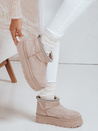Damen Plateau-Schneestiefel hellbeige Dstreet ZY1055