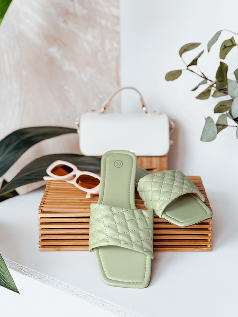 Damen SATELIVA Flip-Flops grün Dstreet ZY0971