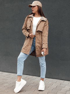 Damen Parka Jacke FASHLOVE dunkelbeige Dstreet TY4391_3