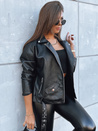 Damen Lederjacke VOGUE GLAM schwarz Dstreet TY3898