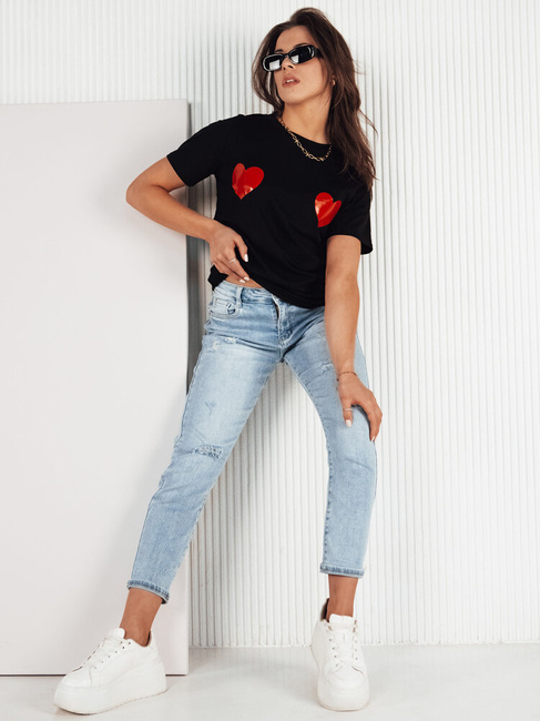 Damen T-shirt PALIS schwarz Dstreet RY2430