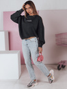 Damen Sweatshirt in Einheitsgröße HALOAURA graphit Dstreet BY1347