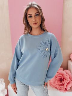 Damen Sweatshirt in Übergröße FLORINE blau Dstreet RY2764_4