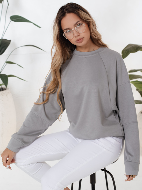 Damen Sweatshirt UZORI grau Dstreet BY1295