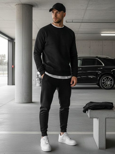 Herren Sweatshirt Schwarz Dstreet BX2416