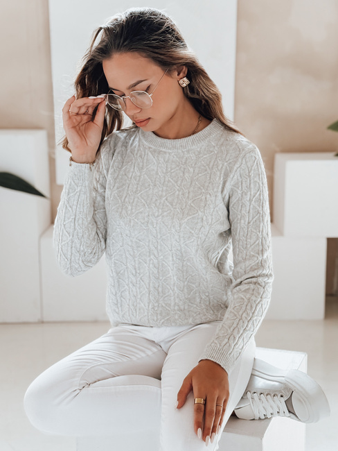 BRAVINA Damen Pullover grau Dstreet MY2528