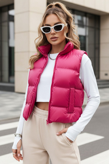 Damen Steppweste RASBERRY BUSH Farbe Rosa DSTREET TY3808