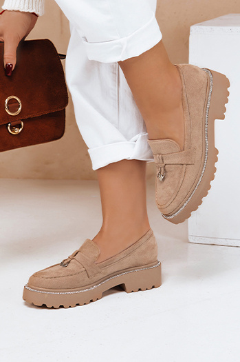 Damen LOAFELIA khaki Mokassins Dstreet ZY0604