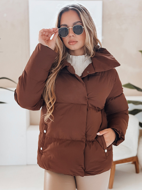 LARO Damen Steppwinterjacke braun Dstreet TY4958