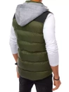 Herren Weste mit Kapuze Farbe Grün DSTREET TX3935
