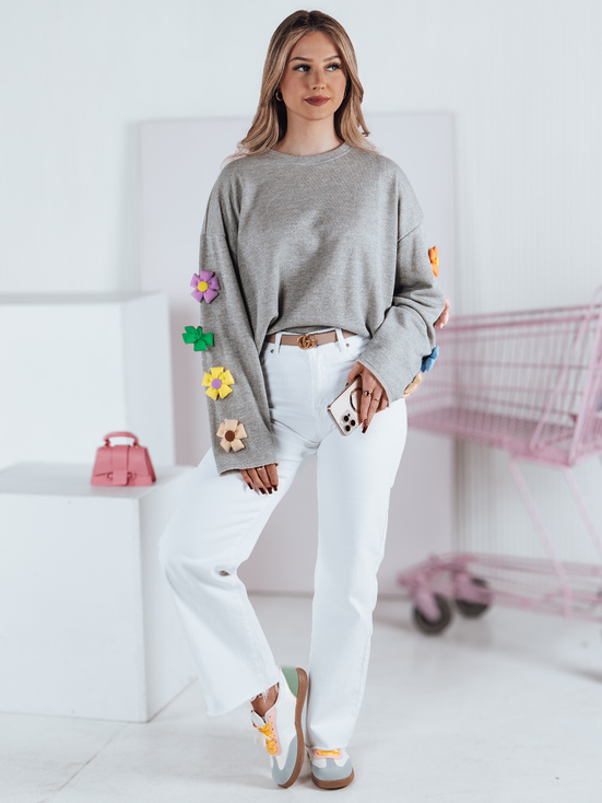 Damen Sweatshirt in Übergröße RAWEL grau Dstreet RY2387