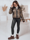 Damenjacke aus Wildleder mit Schafsfell KASAMIRA coffee Dstreet TY4740