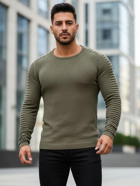 Herrenpullover khaki  WX1606