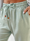 Damen Stoffhose mit weitem Bein LINESSA grün Dstreet UY2644
