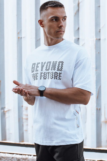 Weißes Herren-T-Shirt Dstreet RX5527