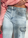 Damen ARGORAVE Cargo Baggy Denim Hose blau Dstreet UY2226