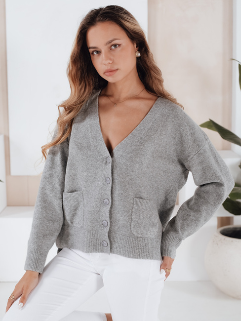 SORELIE Damen Strickjacke grau Dstreet MY2509