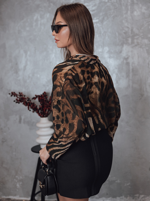 Damen Shirt in Übergröße PANTHEAS mit Leopardenmuster Dstreet RY2709