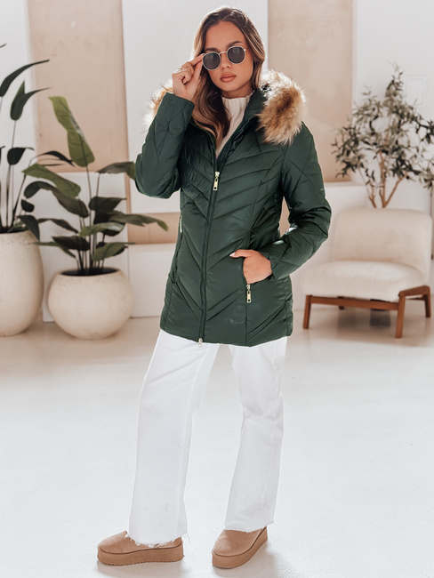 Damen Winterjacke SOLARIS Farbe Grün DSTREET TY4008