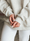 Damen Sweatshirt in Übergröße mit Herz SERDUCHOVA grau Dstreet BY1440