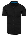 Herren Kurzarm Hemd Farbe Schwarz DSTREET KX0982