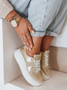 Damen Plateau Turnschuhe MODNIKKI gold Dstreet ZY1004