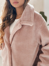 Damen Wintermantel Teddyfell lang rosa Dstreet NY0751