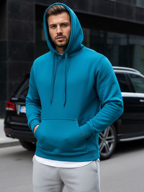 Herren Kapuzenpullover Hellblau Dstreet BX5108