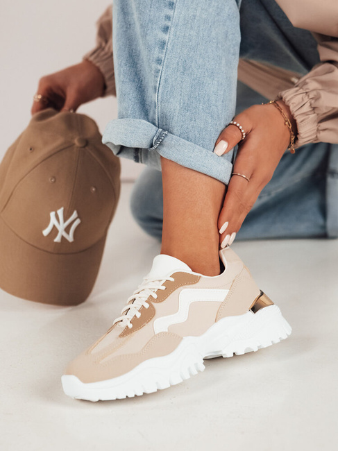 Damen sneakers PERNES Farbe Beige DSTREET ZY0482