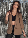 Damen Einheitsgröße LEKONIK Cappuccino Jacke Dstreet PY0116