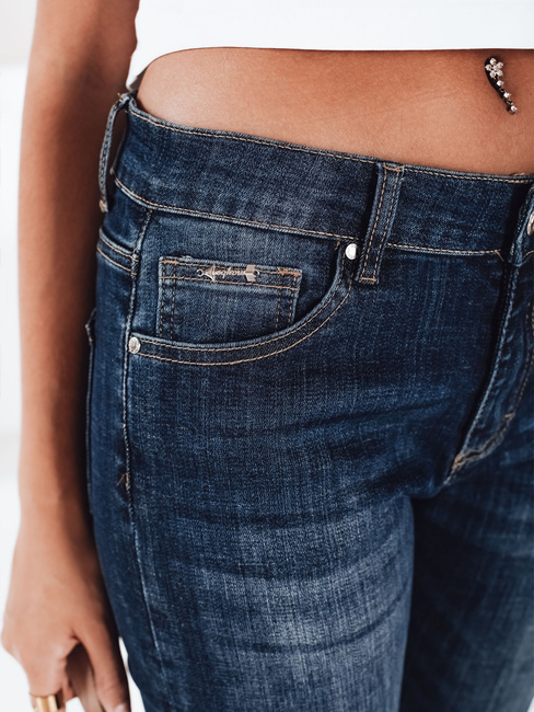 Damen Jeans mit hoher Taille EMILY ROSE Farbe Blau DSTREET UY1600